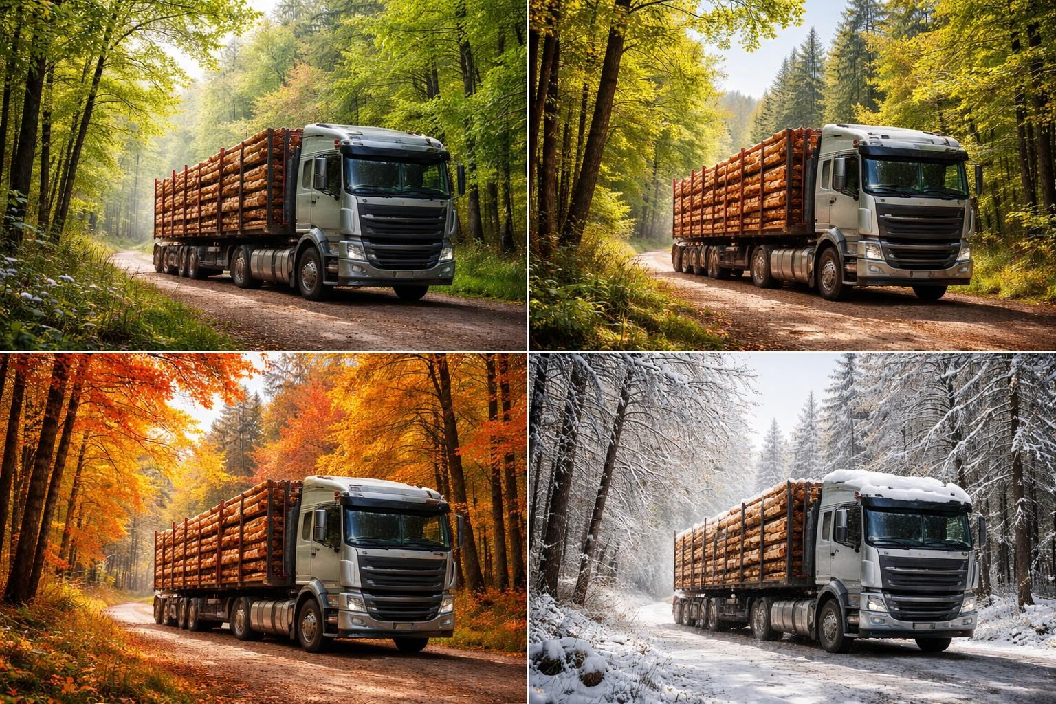 découvrez comment les saisons influencent le prix des camions de grumes de bois et apprenez à optimiser vos achats tout au long de l'année.