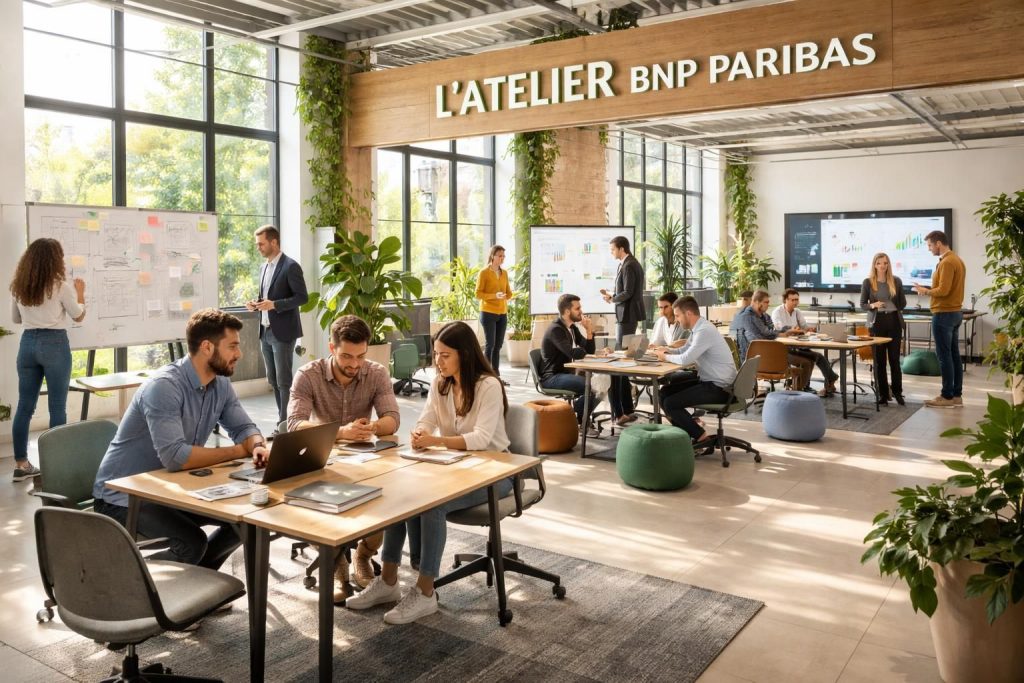 découvrez l'atelier bnp paribas, un espace innovant et collaboratif dédié aux startups et à l'entrepreneuriat, favorisant la créativité et le développement de projets innovants.